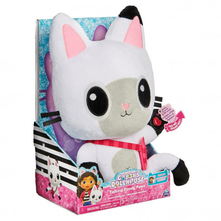 Jucarie de plus Gabby's Dollouse - Pandy Paws, interactiv, 33 cm