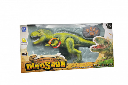 Jucarie Interactiva Dinozaur T-Rex cu Radiocomanda,Verde,45 cm