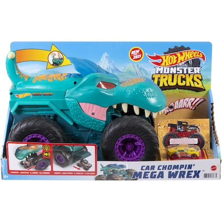 Masinuta Hot Wheels Monster Trucks - Transportator Mega Wrex