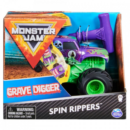 Masinuta Monster Jam, Scara 1:43, Grave Digger Spin Rippers