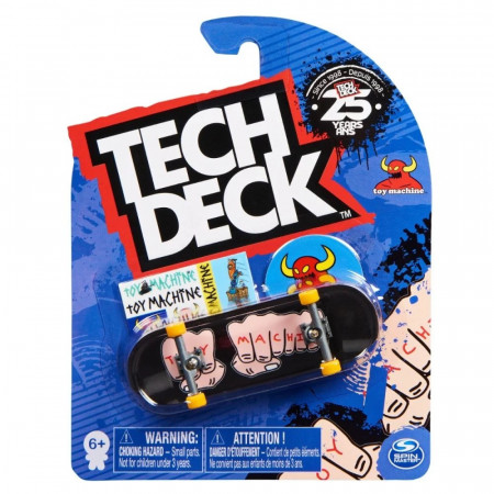 Mini placa skateboard Tech Deck, Toy Machine, 10cm