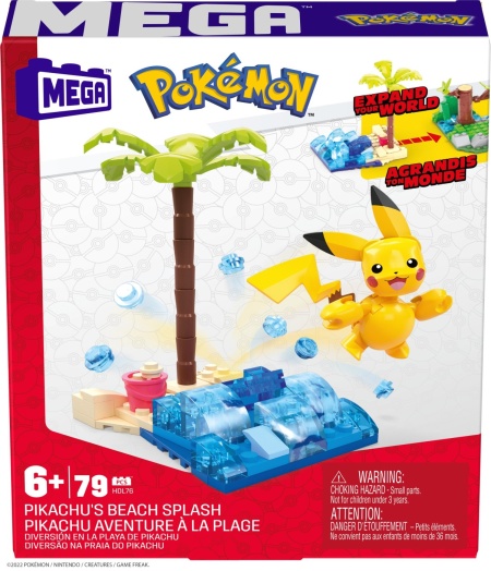 POKEMON MEGA SET DE CONSTRUCTIE PLAJA LUI PIKACHU