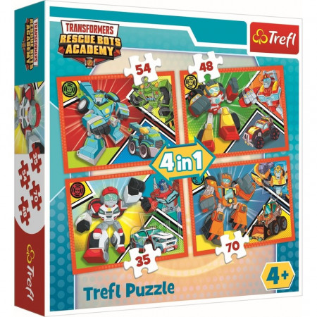 Puzzle Trefl 4 in 1, Academia Transformers, 207 piese