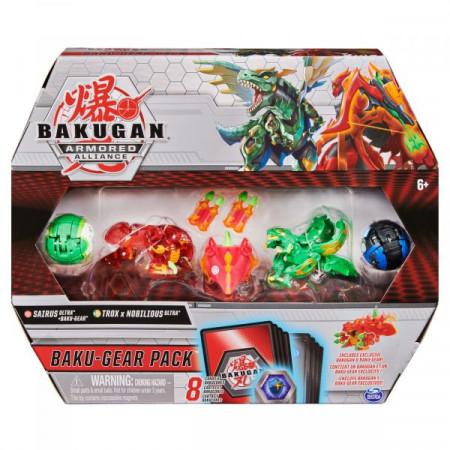 Set Bakugan Armored Alliance Baku-Gear-Sairus si Trox Nobilious Ultra