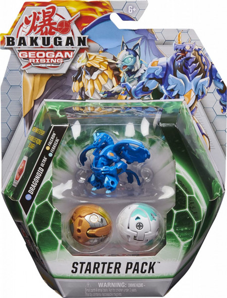 Set Bakugan Geogan Rising, Starter Pack - Dragonoid Ultra,Falcron,Ferascal