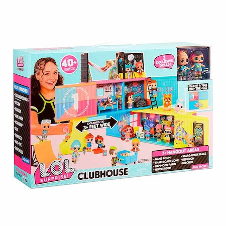 Set casa L.O.L. Surprise! Clubhouse Remix cu 2 papusi exclusive