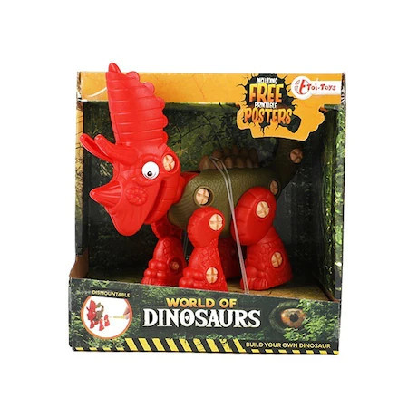 Figurina de Construit Toi Toys,Dinozaur, Triceratops