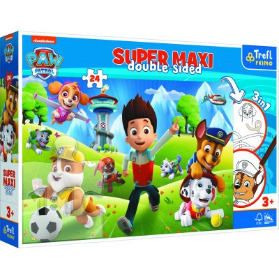 Puzzle cu 2 fete Trefl 24 Maxi, Aventurile Paw Patrol