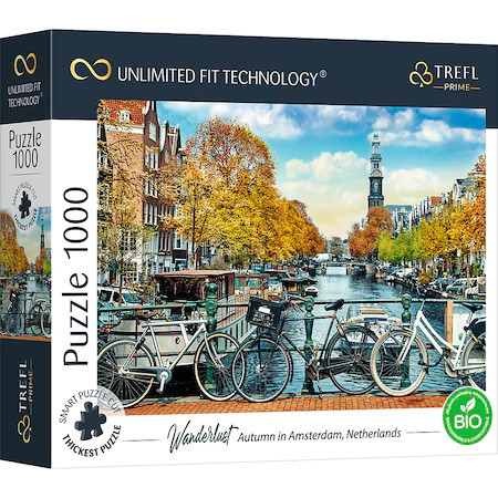 Puzzle Trefl Prime UFT - Toamna in Amsterdam, 1000 piese