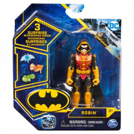 Set Figurina cu accesorii surpriza Batman, Robin, 10cm