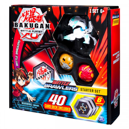 Set începător Bakugan cu 3 piese - Haos Howlkor, Dragonoid, Aurelus Pegatrix