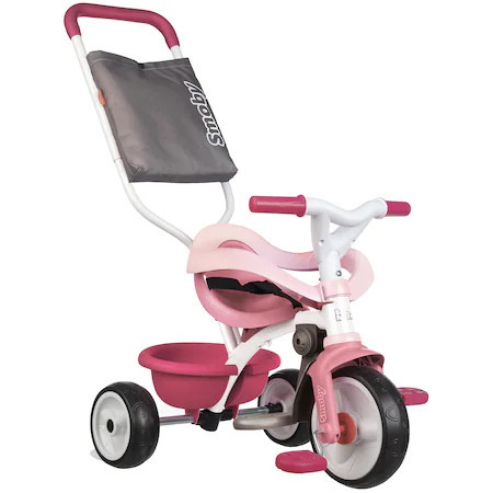 Tricicleta Smoby Be Move Comfort, cu roti silentioase, roz