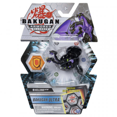 Figurina Bakugan Armored Alliance - Ultra Nillious, cu card Baku-Gear
