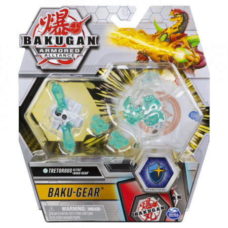 Figurina Bakugan S2 Bila Ultra Tretorous Cu Echipament Baku-Gear
