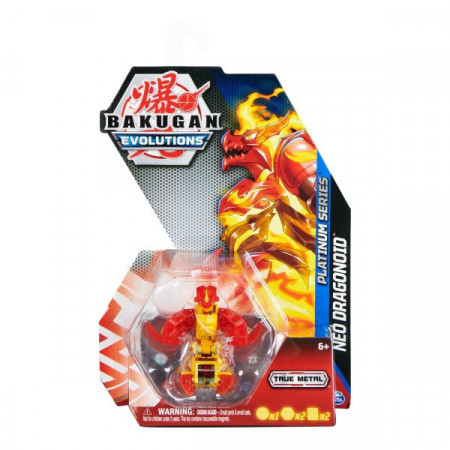 Figurina Metalica Bakugan Evolutions, Neo Dragonoid, rosu
