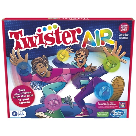 Joc Twister Air – Hasbro | Distracție Interactivă cu Mișcare și Aplicație Mobilă