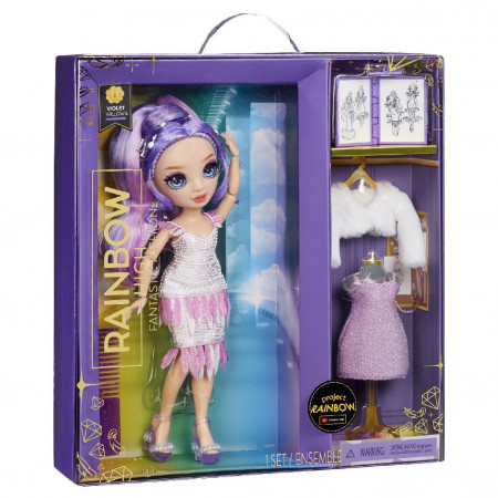 Papusa Rainbow High Fantastic Fashion Doll, Violet Willow