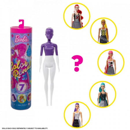Papusa surpriza Barbie Color Reveal, Tinute monocromatice