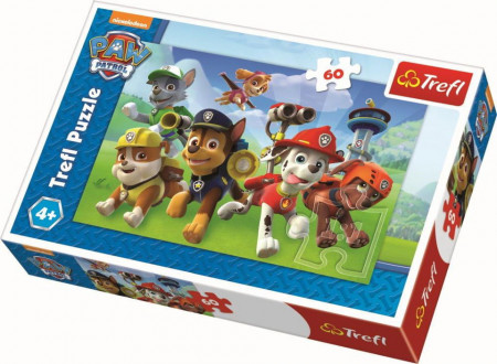 Puzzle Trefl 60piese - Patrula Catelusilor Gata de Actiune
