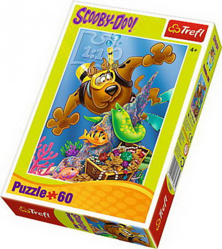 Puzzle Trefl, Scufundari cu Scooby Doo, 60 piese