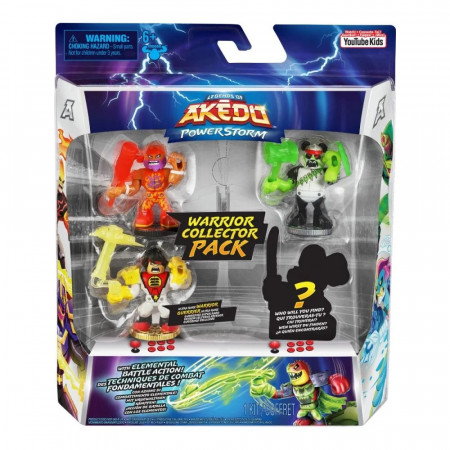 Set 4 figurine Akedo, Collector Pack Warrior , S3