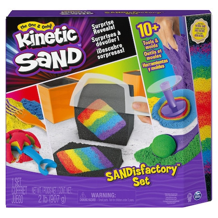 Set de joaca Kinetic Sand, SANDisfactory, Multicolor