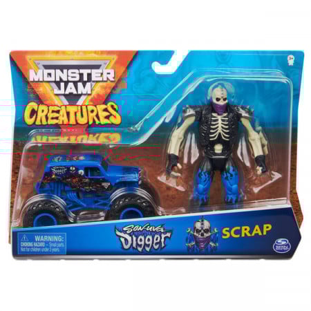 Set de Joaca Monster Jam- Masinuta Sonuva Digger si Scrap
