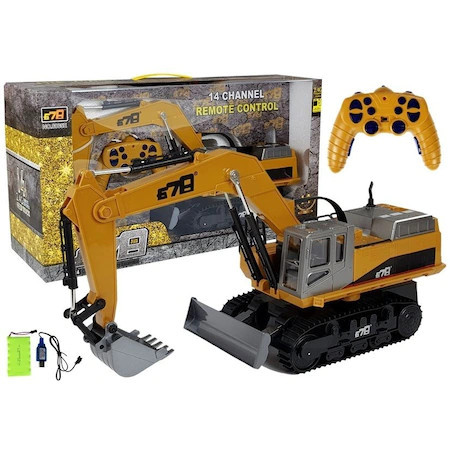 Excavator cu telecomanda, Galben