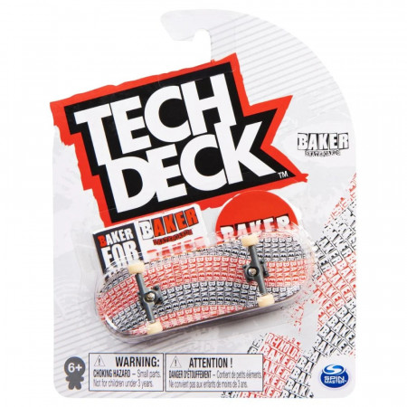 Mini placa skateboard Tech Deck, Baker, 10cm