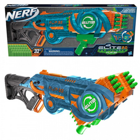 Pistol Nerf design unic cu gloante incluse, multicolor