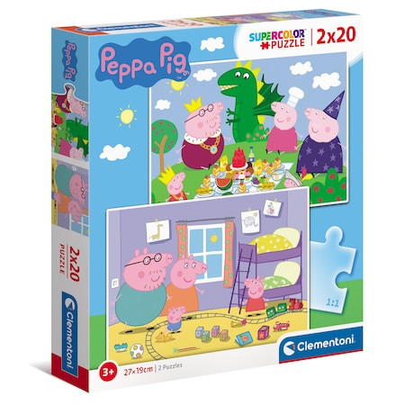 Puzzle Clementoni - Peppa Pig, 2x20 piese
