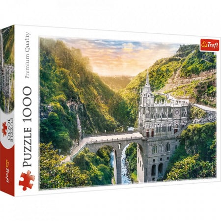 Puzzle Trefl 1000 Piese, Sanctuarul Las Lajas Columbia