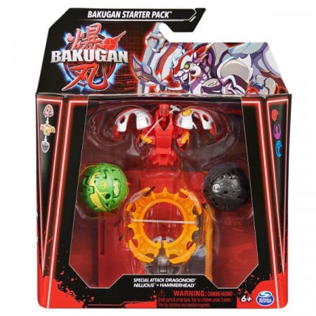 Set 3 Figurine Bakugan Battle Legue Starter Pack - Dragonoid Ultra, Nillious si Hammerhead