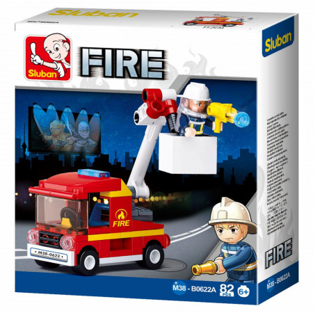 Set de constructie, Sluban, Mini masina de interventie cu scara