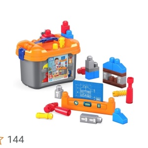 Banc de constructie, Mega Bloks, 36 piese, Plastic, Multicolor  - Img 5