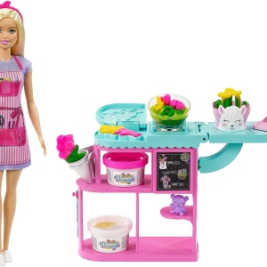 Barbie floristă – jucărie educativă cu tematică florărie de la Mattel
