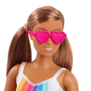 BARBIE TRAVEL PAPUSA BARBIE ANIVERSARE 50 DE ANI MALIBU SATENA - Img 6