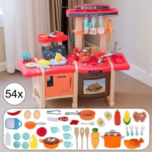Bucatarie Interactiva cu Lumini Sunete, MalPlay, 45 elemente - Img 11