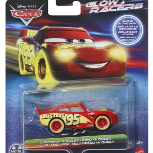 CARS GLOW RACERS MASINUTA METALICA FULGER MCQUEEN 1:55 - Img 2