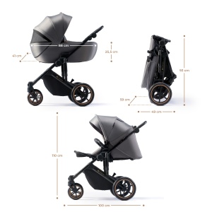 CARUCIOR 2 IN 1 KINDERKRAFT PRIME 2, SHADOW GREY - Img 6