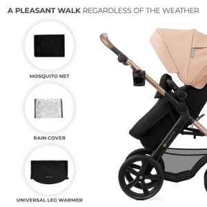 CARUCIOR MULTIFUNCTIONAL KINDERKRAFT MOOV 2 EVA 4IN1 SAND BEIGE - Img 7