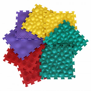 Covor ortopedic pentru copii Savanna, Ortho Puzzle, PVC, multicolor, 100 x 50 cm - Img 4