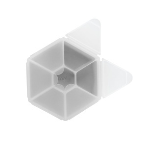 CUTIE SNACK HEXAGON SNACKLE 6 COMPARTMENTE, MELII, GREY - Img 5