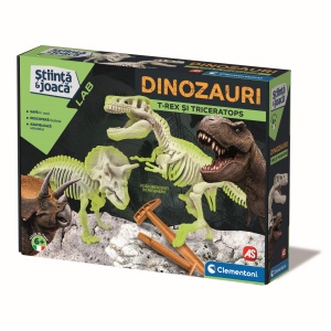DESCOPERA DINOZAURUL T-REX & TRICERAPTOR FLUO STIINTA SI JOACA - Img 6