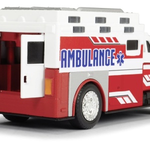 DICKIE TOYS AMBULANTA CU LUMINI SI SUNETE 15CM - Img 5