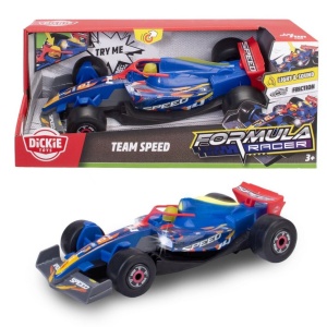 DICKIE TOYS FORMULA RACER MASINA TEAM SPEED CU LUMINI SI SUNETE SCARA 1 LA 24 - Img 3
