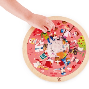 HAPE PUZZLE ROTUND CU 2 FETE - Img 3