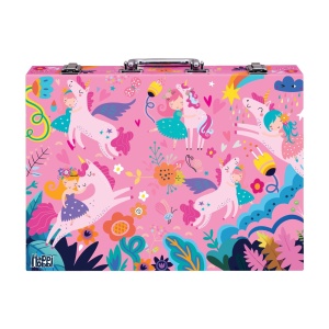 HAPPI HOBBI ART CASE SET DE DESEN DELUXE CU 100 DE ACCESORII FANTEZIE UNICORNI - Img 4