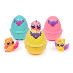 HATCHIMALS ALIVE NEON RAINBOW SET COSULET DE OUA - Img 2