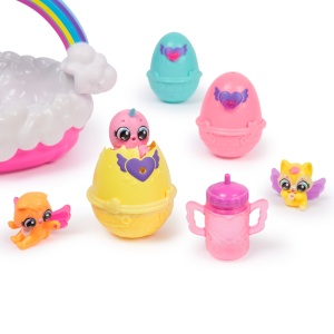 HATCHIMALS ALIVE NEON RAINBOW SET COSULET DE OUA - Img 11